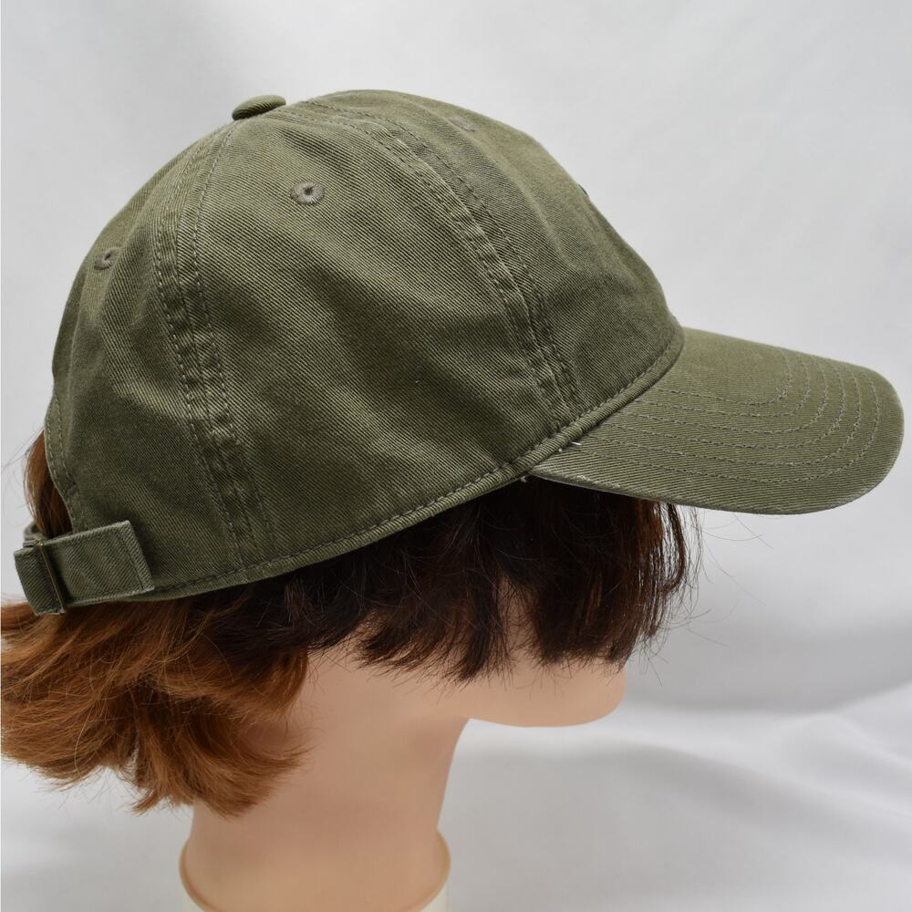 Adidas Originals Hat Olive Green Embroidered Trefoil Canvas Streetwear Dad Cap - Picture 6 of 8